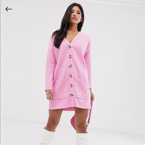 ASOS Oversized super soft button through dress